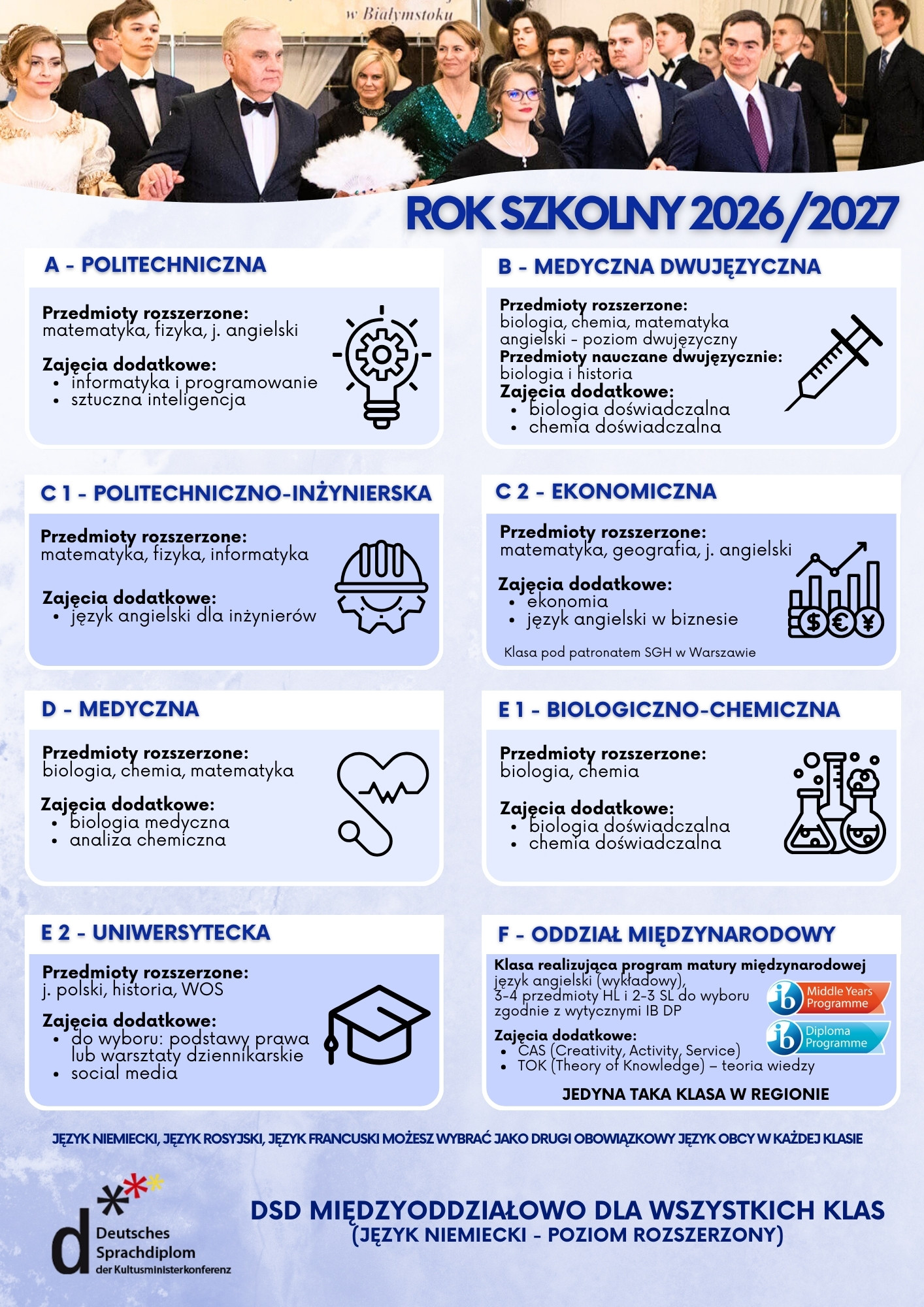 Plakat rekrutacja II LO 1