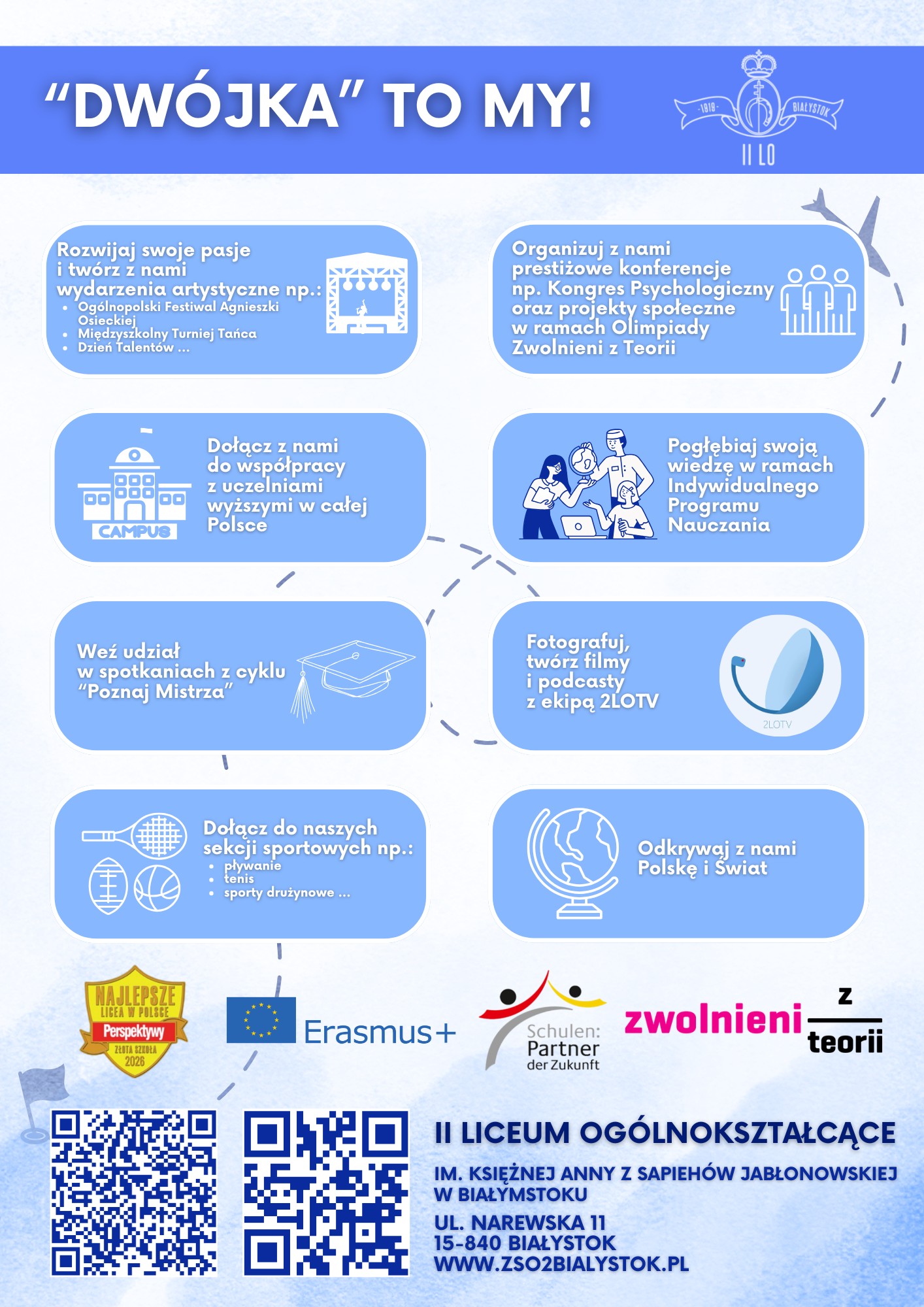 Plakat rekrutacja II LO 4