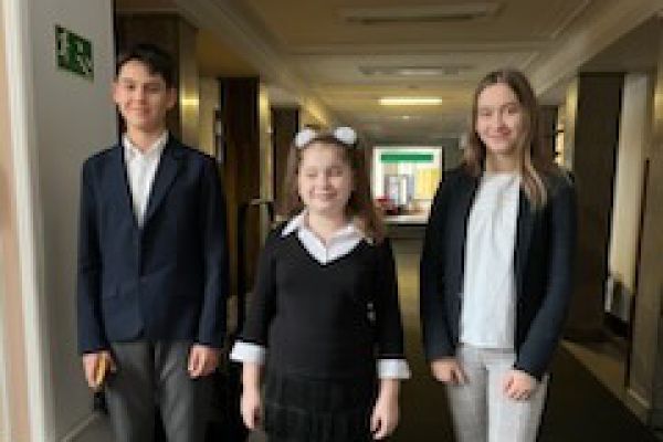 Stanisław Matys, Anna Ptaszyńska i Aleksandra Żukowska, finaliści Olimpiady