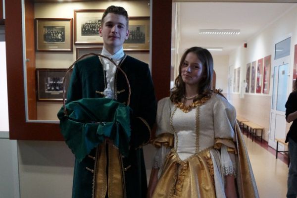 Sapieżanka i Sapieha witają gości