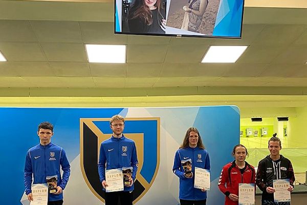 Michał Januszewski w czasie dekoracji