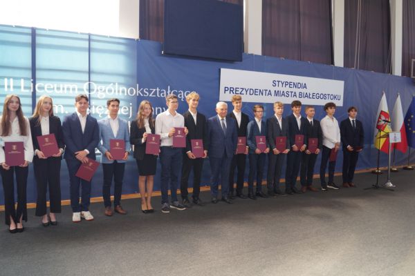 Uroczystość wręczenia astypendiów Prezydenta Miasta Białegostoku
