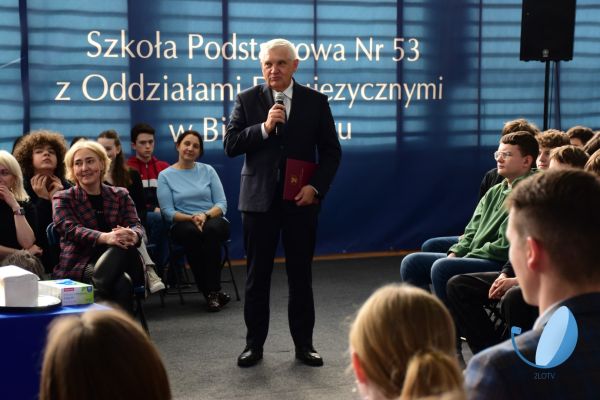 1. miejsce SP 53 spotkanie z Prezydentem Białegostoku