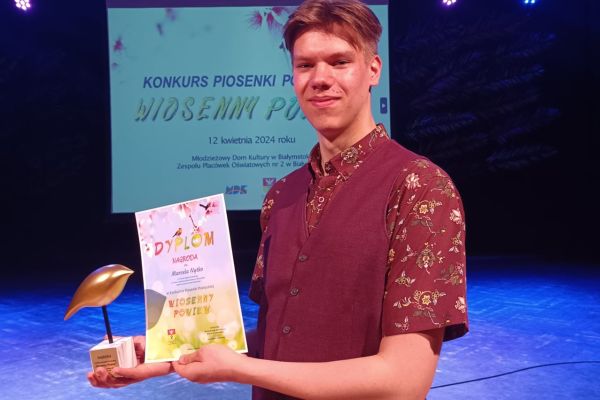 Marcel z nagrodą - Konkurs Piosenki Poetyckiej