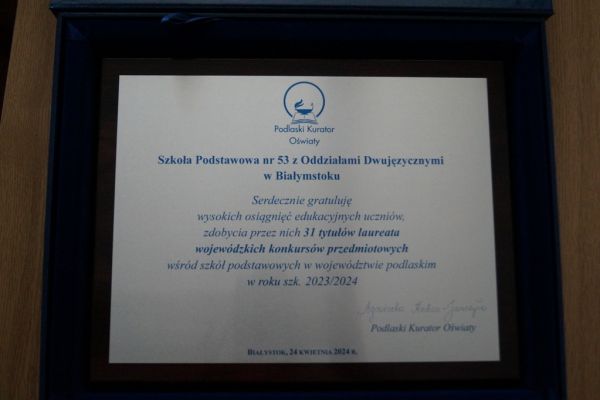 Podsumowanie Wojewódzkich Konkursów Przedmiotowych