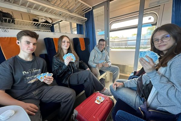 Ewa Stypułkowska w czasie drogi na zawody