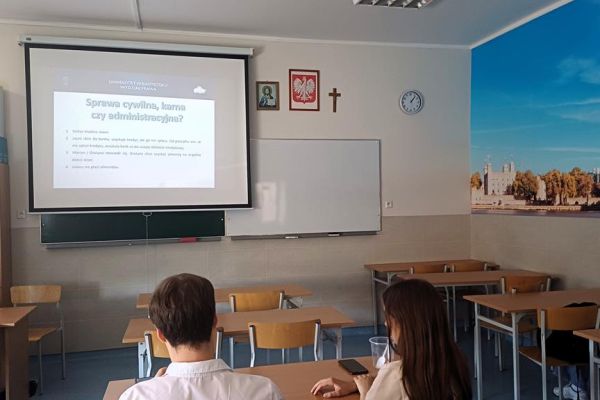 Prelekcja nt. podstawowych zasad procesu cywilnego - kliknięcie spowoduje powiększenie zdjęcia Prelekcja nt. podstawowych zasad procesu cywilnego