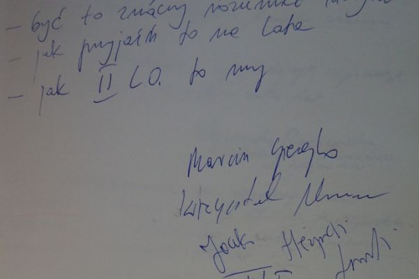 Wpis do kroniki - absolwent 1996 - 2000