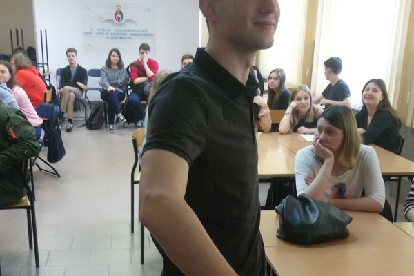 Uczniowie w klasie Masterminds of Science Quiz