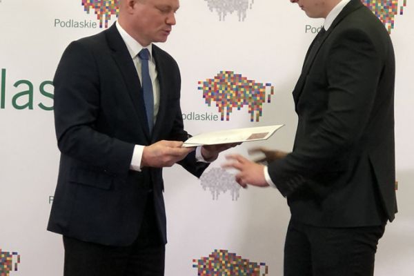 Kacper Omieliańczyk i p. Marek Malinowski